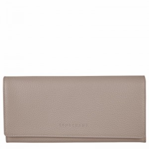 Longchamp Le FOULONNÉ Continental Portefeuille Dames Grijs Belgium | L3044021P55