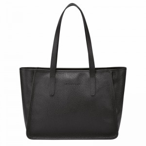 Longchamp Le FOULONNÉ L Tote Tassen Dames Zwart Belgium | 10190021001