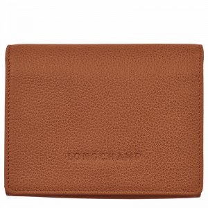 Longchamp Le FOULONNÉ Portefeuille Dames Caramel Belgium | 30021021121