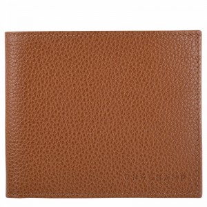 Longchamp Le FOULONNÉ Portefeuille Dames Caramel Belgium | L3508021F72