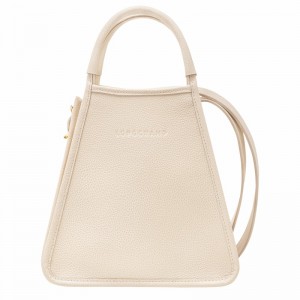 Longchamp Le FOULONNÉ S Handtas Dames Wit Belgium | 10233021555