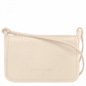 Longchamp Le FOULONNÉ XS Clutch Dames Wit Belgium | 10133021555