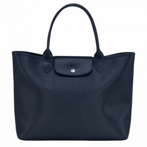 Longchamp Le Pliage City L Tote Tassen Dames Donkerblauw Belgium | 10182HYQ556