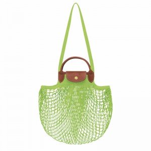 Longchamp Le Pliage Filet L Schoudertas Dames Groen Belgium | 10121HVH355