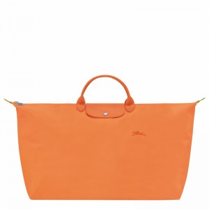 Longchamp Le Pliage Green M Reistas Dames Oranje Belgium | L1625919P54