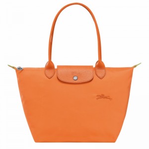 Longchamp Le Pliage Green M Tote Tassen Dames Oranje Belgium | L2605919P54