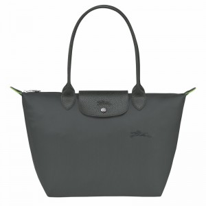 Longchamp Le Pliage Green M Tote Tassen Dames Diepgrijs Belgium | L2605919P66