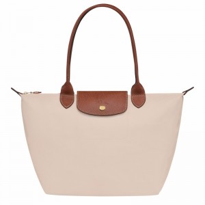 Longchamp Le Pliage Original M Tote Tassen Dames Wit Belgium | L2605089P71