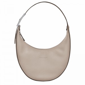 Longchamp Le Roseau Essential M Hobo Tas Dames Grijs Belgium | 10218968266