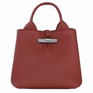 Longchamp Le Roseau S Handtas Dames Bruin Belgium | 10273HFP404