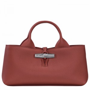 Longchamp Le Roseau S Handtas Dames Bruin Belgium | 10280HFP404