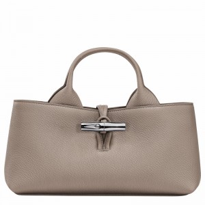 Longchamp Le Roseau S Handtas Dames Grijs Belgium | 10280HFP266