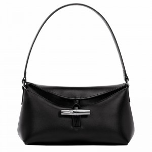 Longchamp Le Roseau S Hobo Tas Dames Zwart Belgium | 10230HCL001