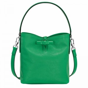 Longchamp Le Roseau XS Buckettas Dames Groen Belgium | 10159HEC129