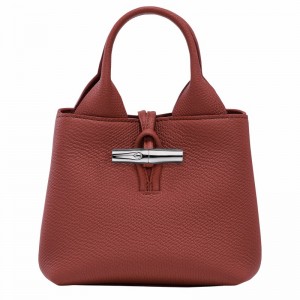 Longchamp Le Roseau XS Handtas Dames Bruin Belgium | 10278HFP404