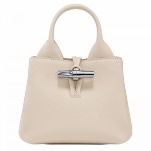 Longchamp Le Roseau XS Handtas Dames Wit Belgium | 10278HFP555