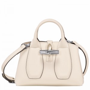 Longchamp Le Roseau XS Handtas Dames Wit Belgium | 10057HCL037