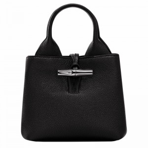 Longchamp Le Roseau XS Handtas Dames Zwart Belgium | 10278HFP001