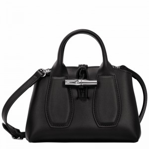 Longchamp Le Roseau XS Handtas Dames Zwart Belgium | 10057HCL001