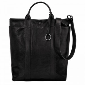 Longchamp Parisis M Tote Tassen Dames Zwart Belgium | 10265HFC001