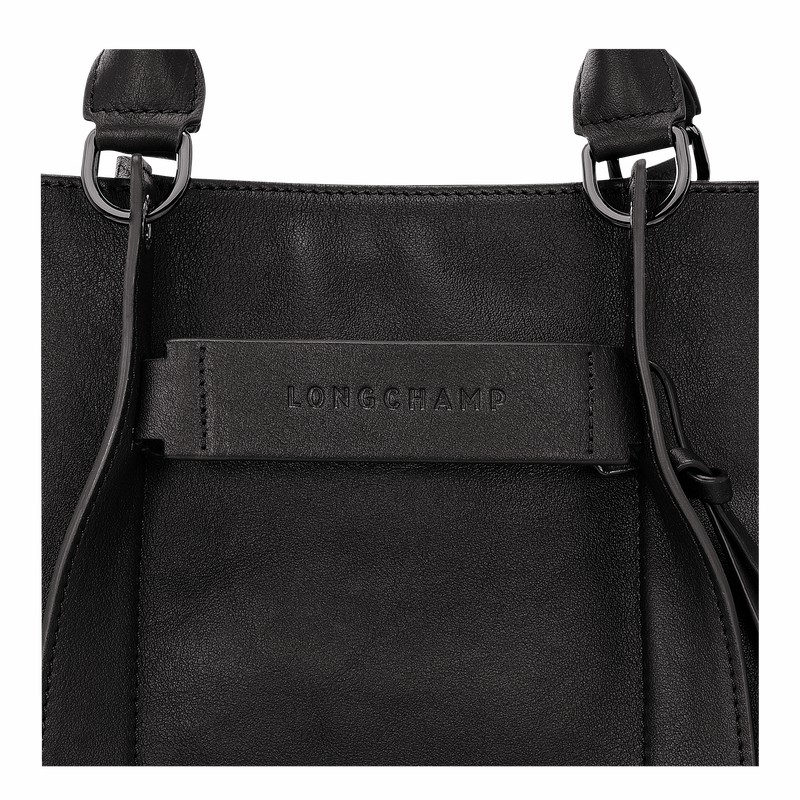 Longchamp 3D L Handtas Dames Zwart Belgium | 10198HCV001