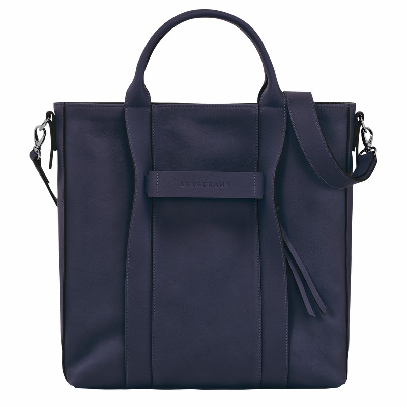 Longchamp 3D L Tote Tassen Dames Donkerblauw Belgium | 20052HCV645