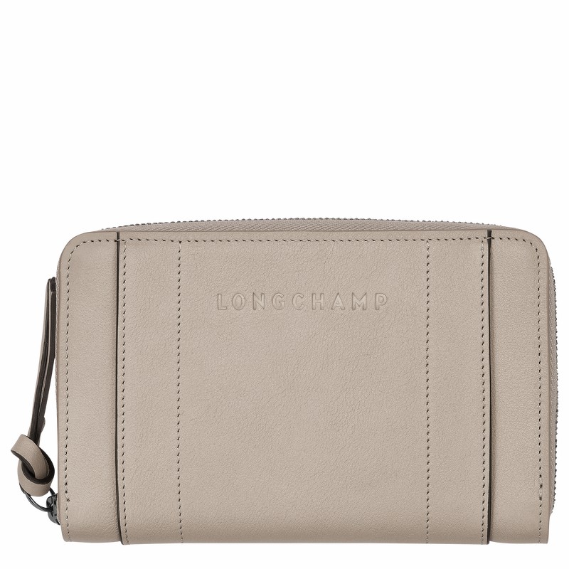 Longchamp 3D Portefeuille Dames Grijs Belgium | L3622HCV299