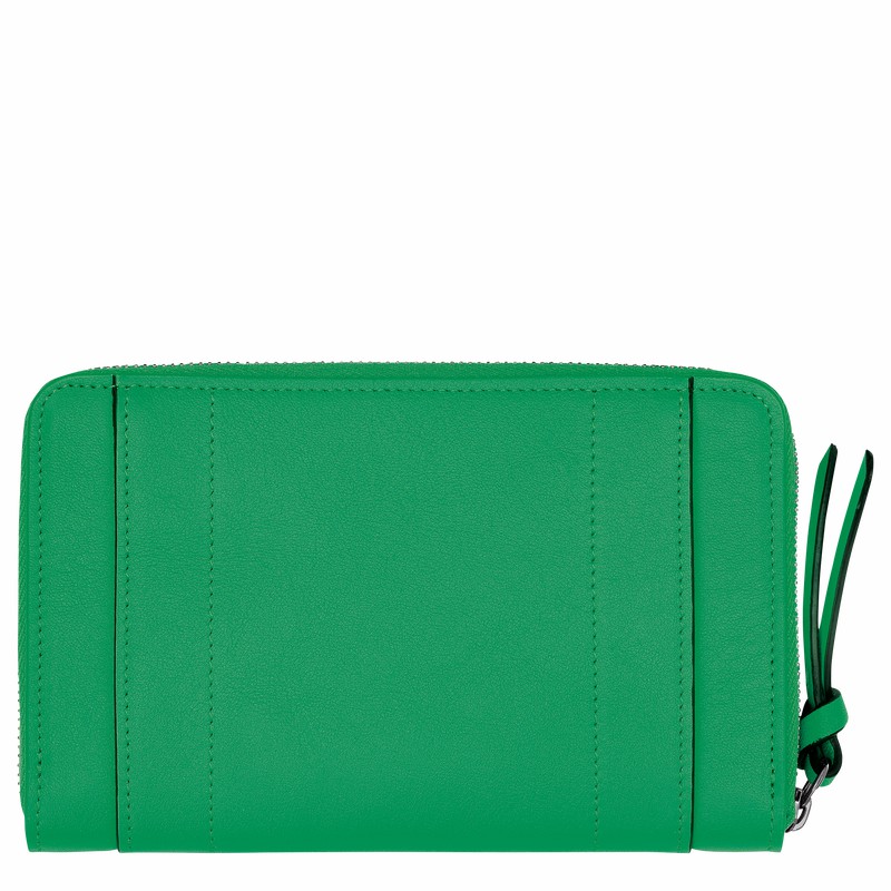 Longchamp 3D Portefeuille Dames Groen Belgium | L3622HCV129