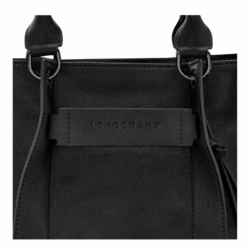 Longchamp 3D S Handtas Dames Zwart Belgium | 10197HCV001