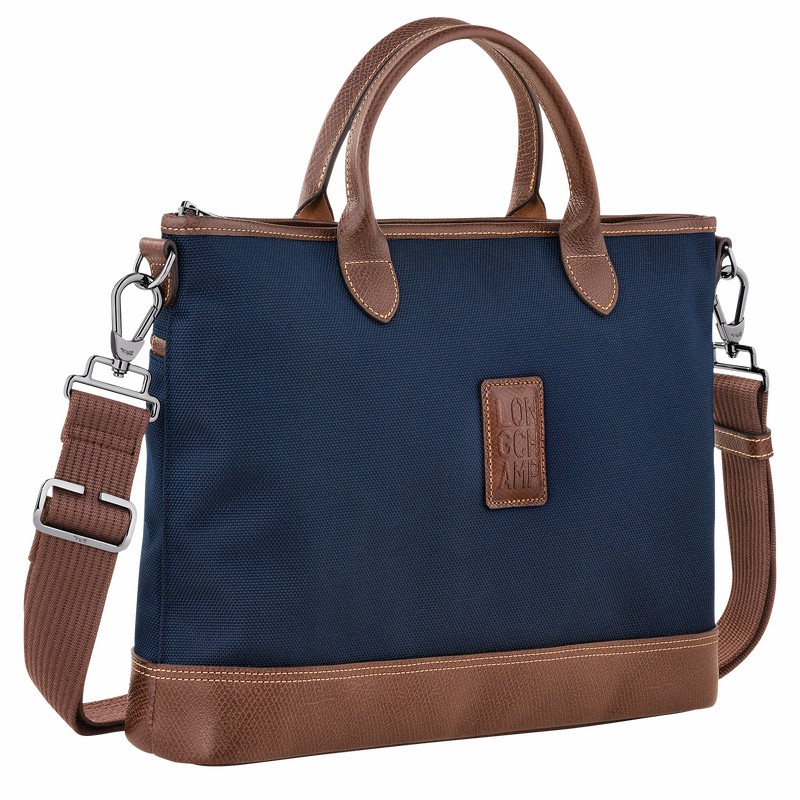 Longchamp Boxford S Aktentas Dames Blauw Belgium | 20032080127