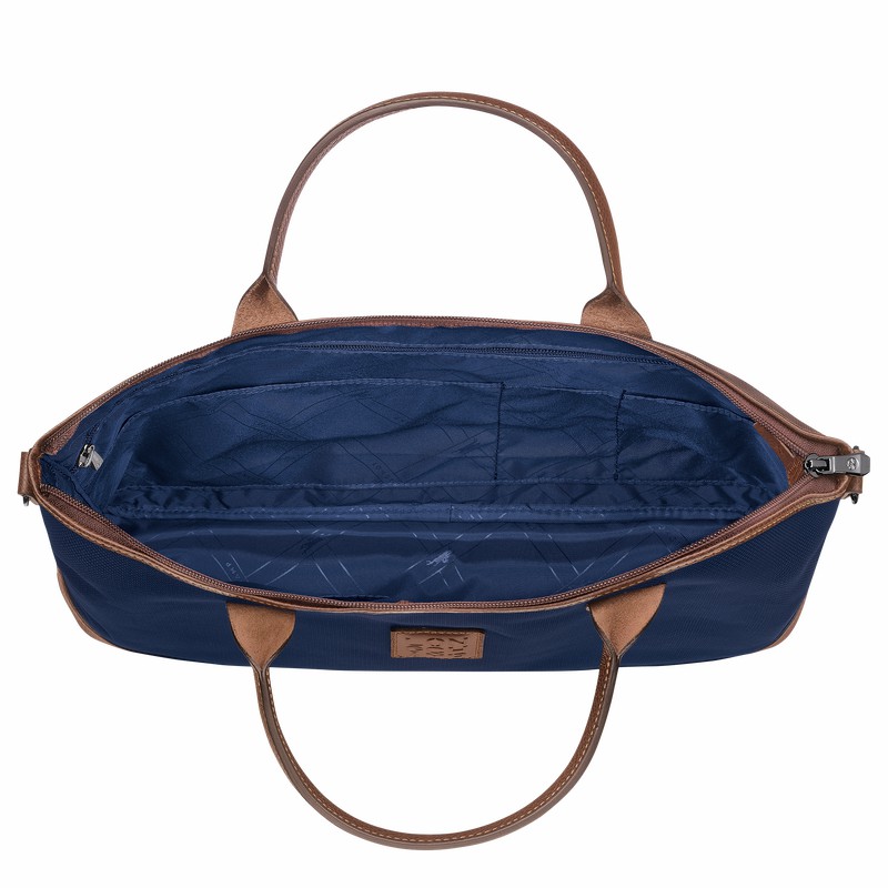 Longchamp Boxford S Aktentas Dames Blauw Belgium | 20032080127