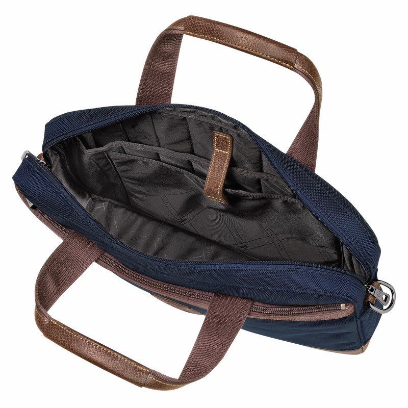 Longchamp Boxford S Aktentas Heren Blauw Belgium | L1486080127