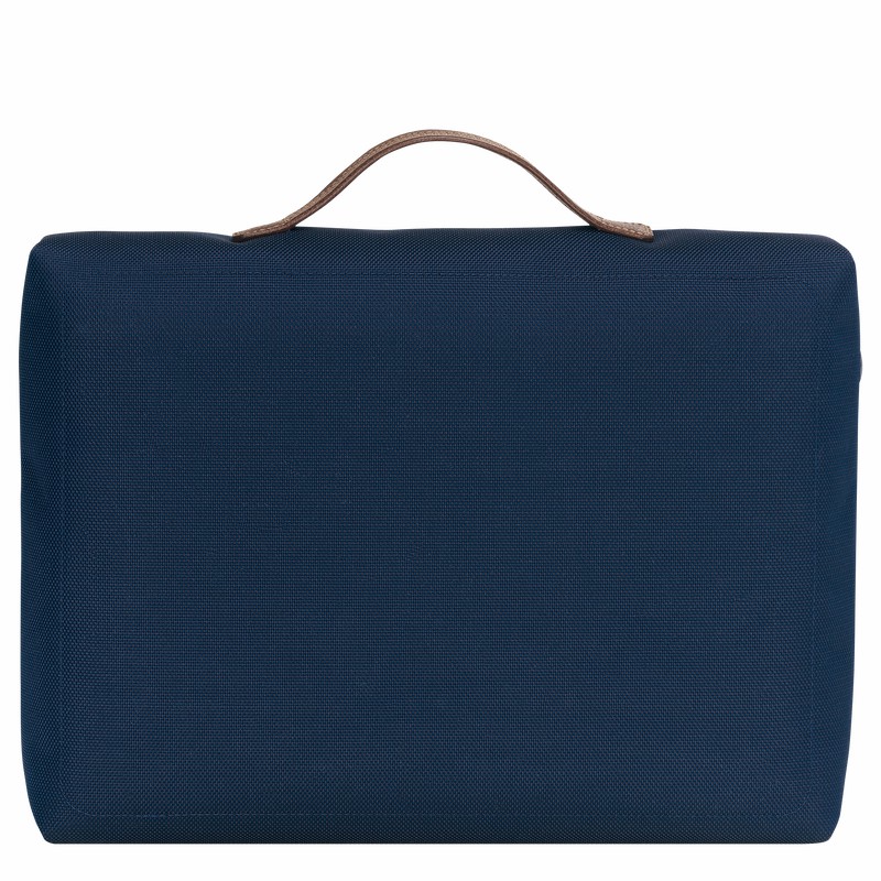 Longchamp Boxford S Aktentas Heren Blauw Belgium | L2182080127