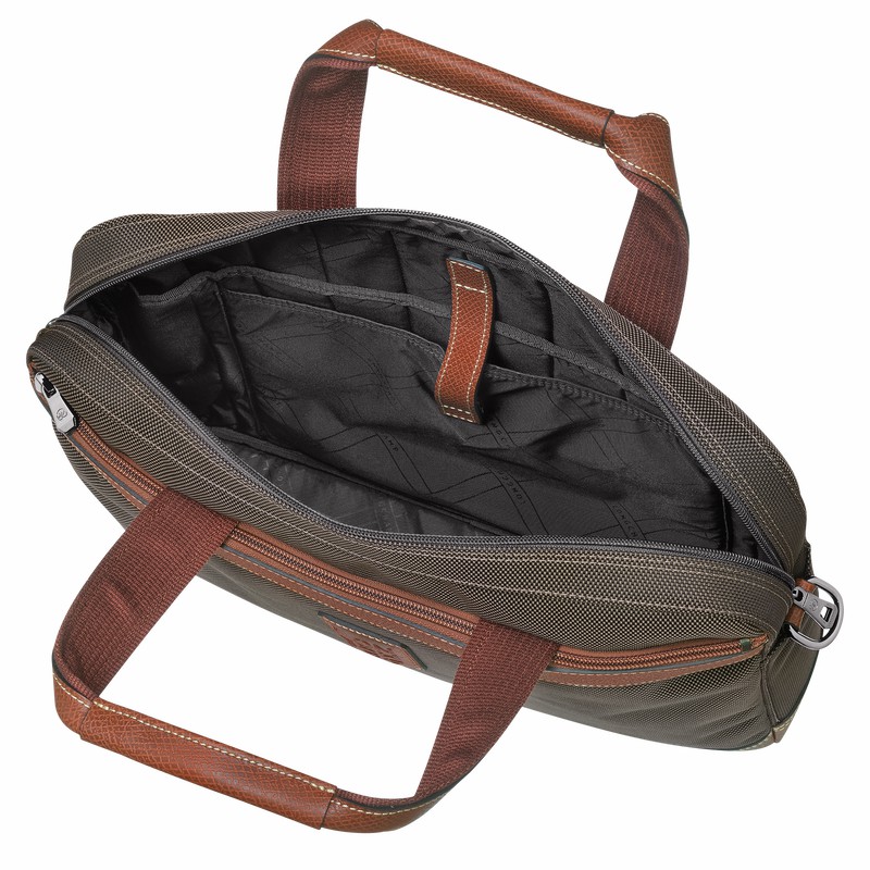 Longchamp Boxford S Aktentas Heren Bruin Belgium | L1486080042