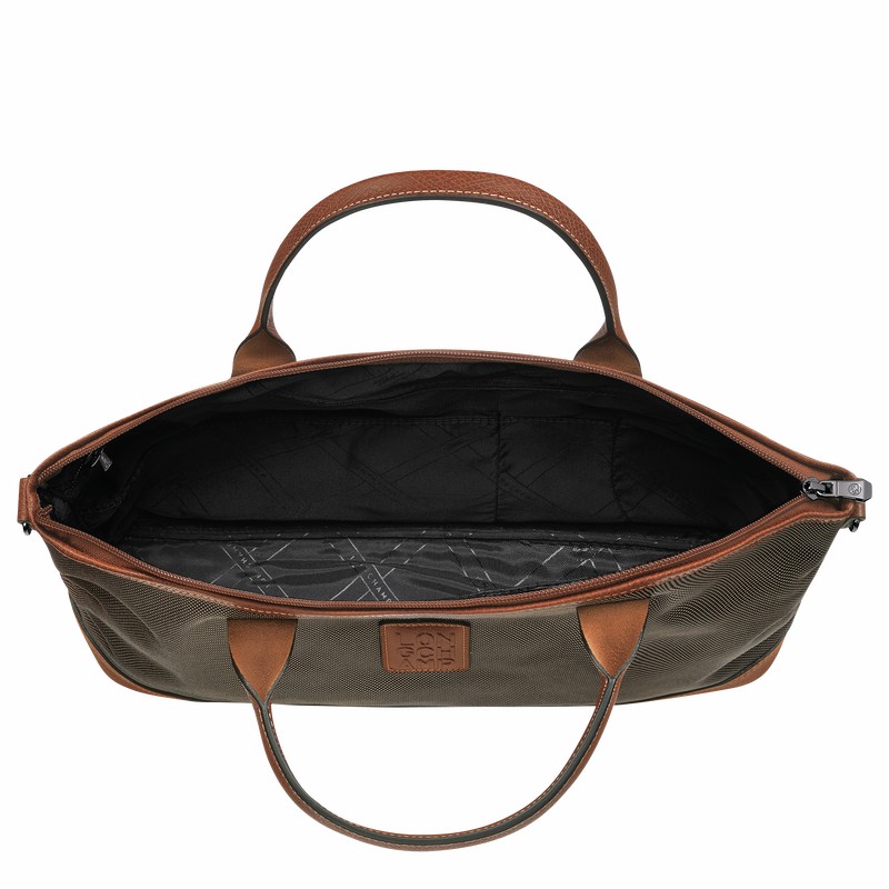 Longchamp Boxford S Aktentas Heren Bruin Belgium | 20032080042-