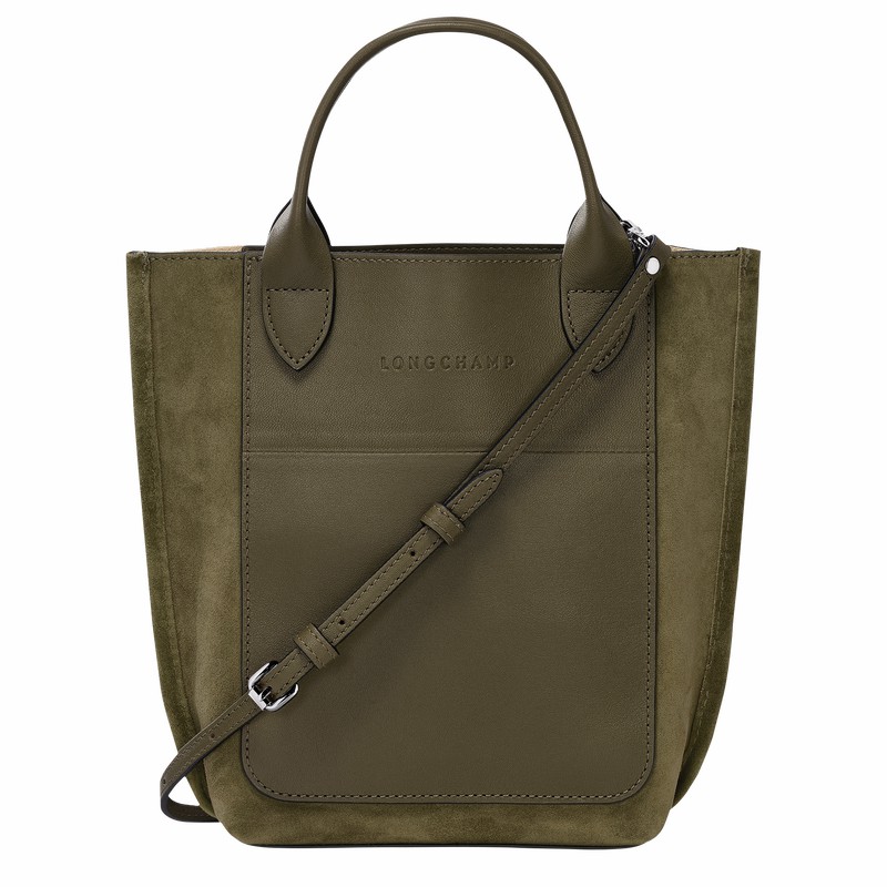 Longchamp Cabas Longchamp XS Tote Tassen Dames Khaki Belgium | 10276HFO292