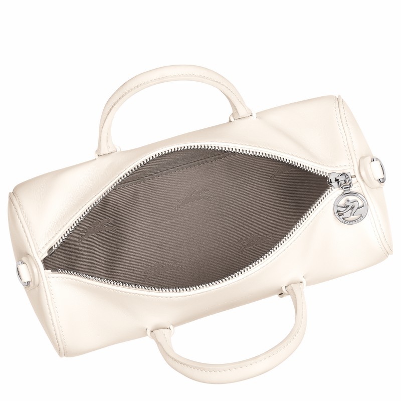 Longchamp Daylong M Handtas Dames Wit Belgium | 10271HFK037