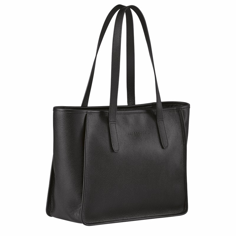 Longchamp Le FOULONNÉ L Tote Tassen Dames Zwart Belgium | 10190021001