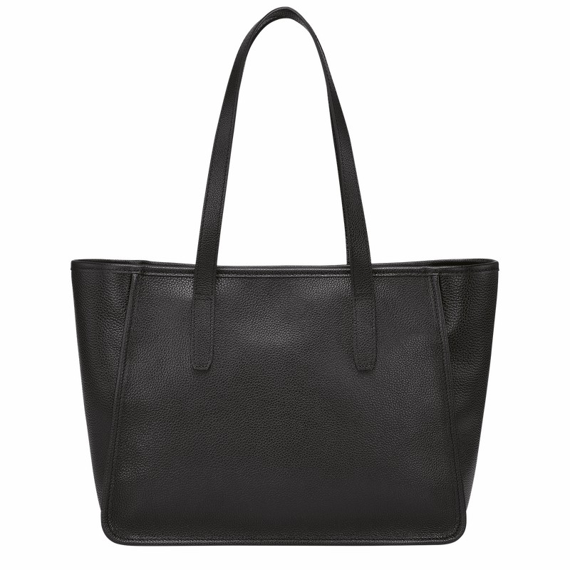 Longchamp Le FOULONNÉ L Tote Tassen Dames Zwart Belgium | 10190021001