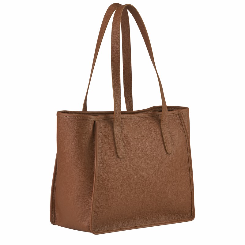 Longchamp Le FOULONNÉ L Tote Tassen Dames Caramel Belgium | 10190021121