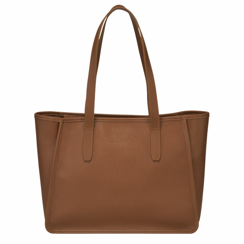 Longchamp Le FOULONNÉ L Tote Tassen Dames Caramel Belgium | 10190021121