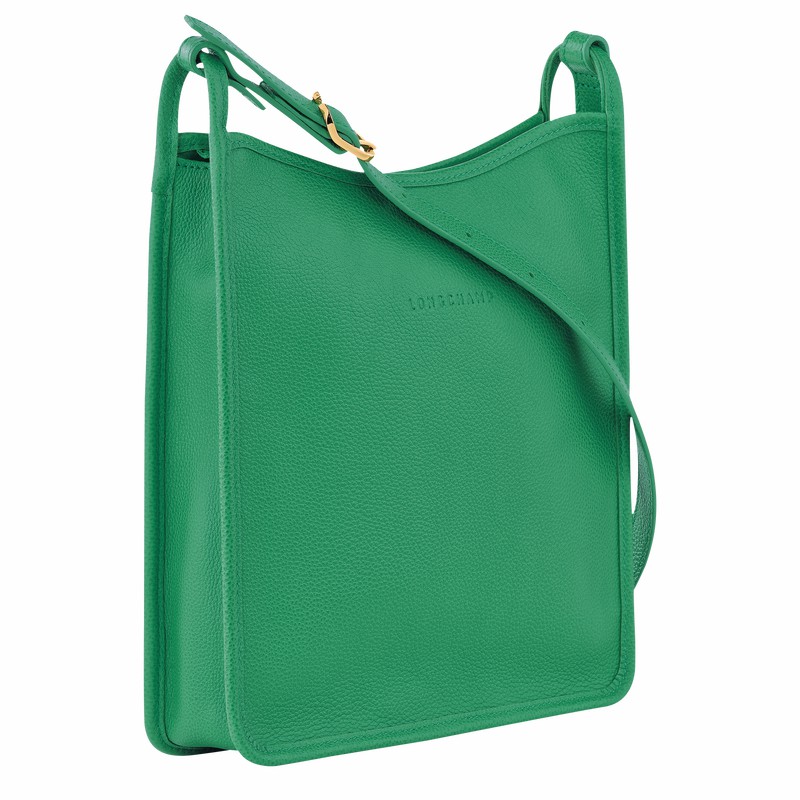 Longchamp Le FOULONNÉ M Crossbodytassen Dames Groen Belgium | 10140021129