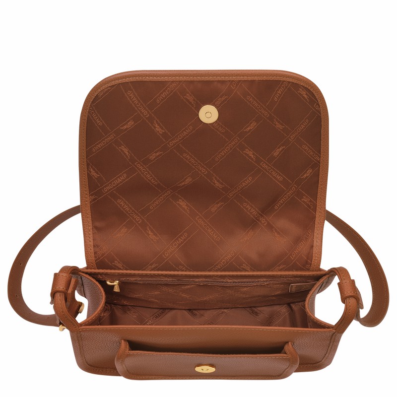 Longchamp Le FOULONNÉ M Crossbodytassen Dames Caramel Belgium | 10135021121