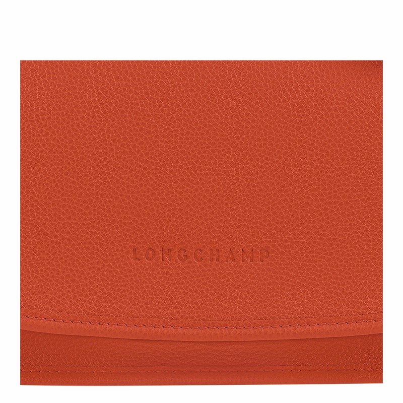 Longchamp Le FOULONNÉ M Crossbodytassen Dames Oranje Belgium | 10135021685