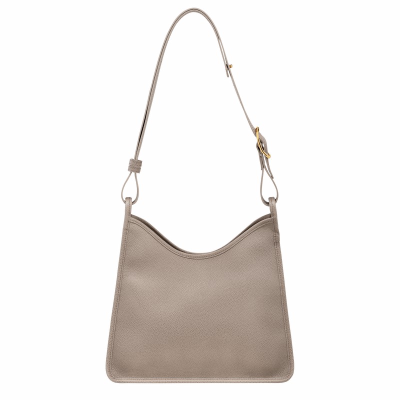 Longchamp Le FOULONNÉ M Hobo Tas Dames Grijs Belgium | 10155021P55