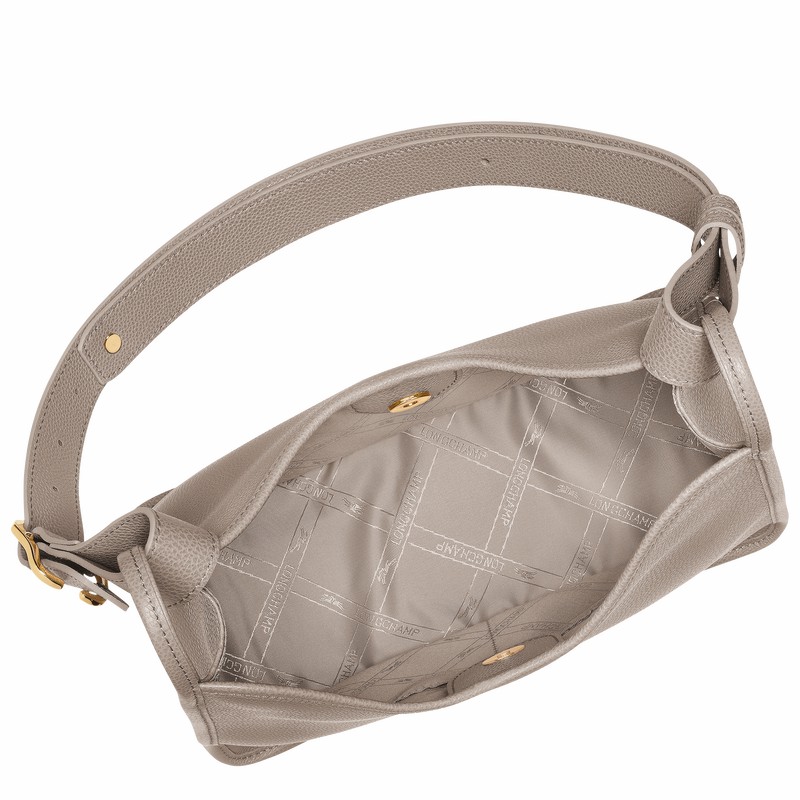 Longchamp Le FOULONNÉ M Hobo Tas Dames Grijs Belgium | 10155021P55