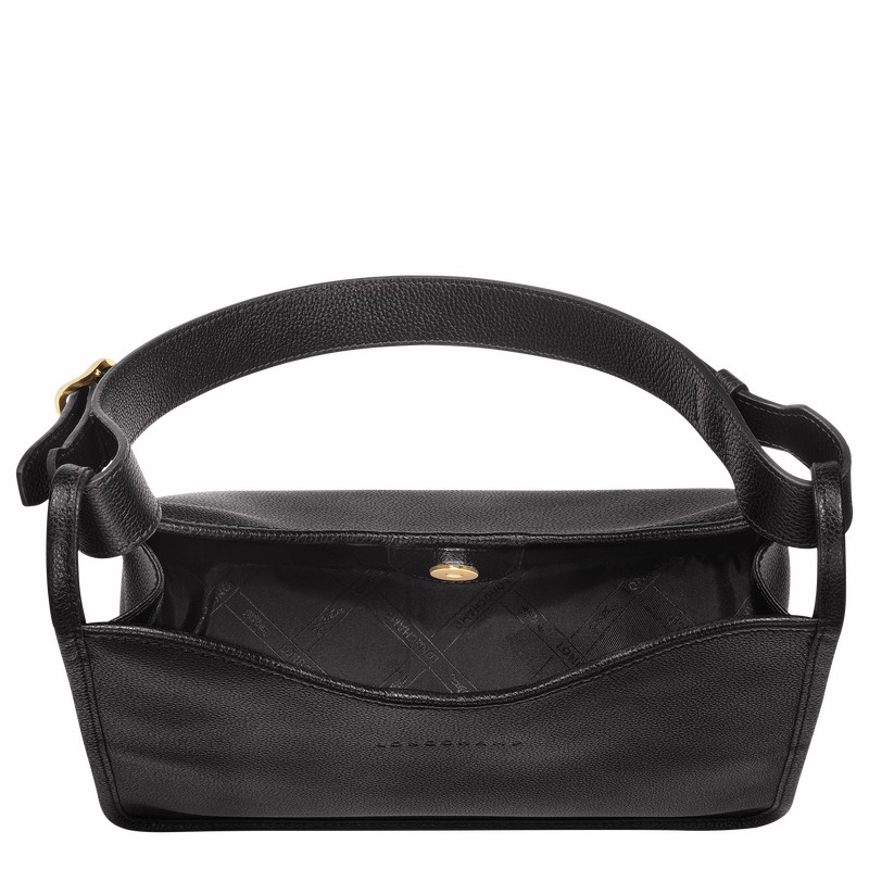 Longchamp Le FOULONNÉ M Hobo Tas Dames Zwart Belgium | 10155021001