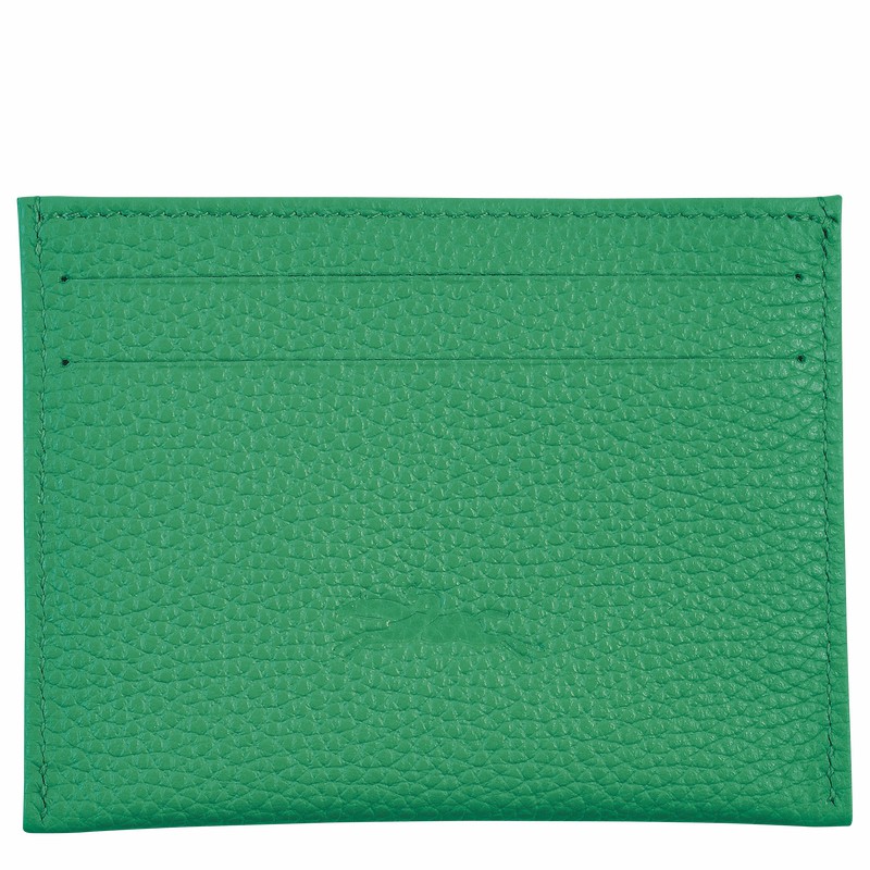 Longchamp Le FOULONNÉ Pasjeshouder Dames Groen Belgium | L3218021129