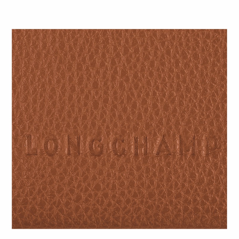 Longchamp Le FOULONNÉ Pasjeshouder Dames Caramel Belgium | L3218021121