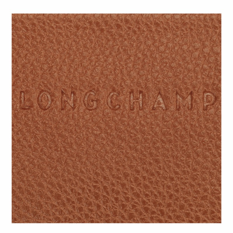 Longchamp Le FOULONNÉ Pasjeshouder Dames Caramel Belgium | 30036021121